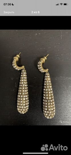 Шикарные серьги YSL