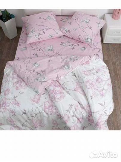 Белье постельное 2 спальное с простыней евро