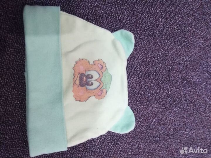 Чепчики и шапочки весна-осень до года