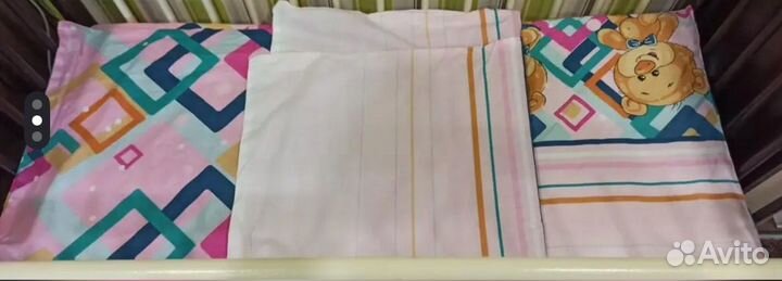 Постельное белье 120х60 комплект для новорожденных