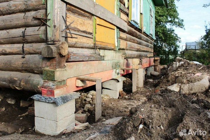 Ремонт старого фундамента и венцов