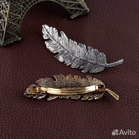 Заколка брошь перо ангела