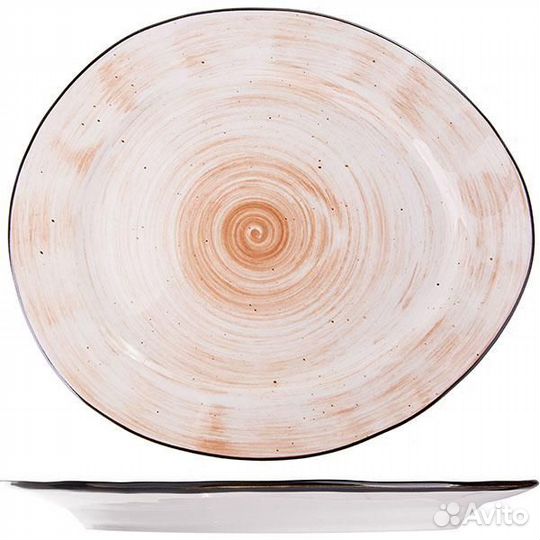 Тарелка мелкая «Пастораль»; фарфор