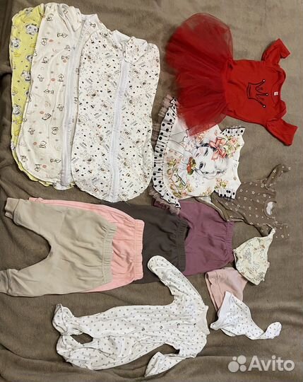 Вещи пакетом на девочку (два пакета)