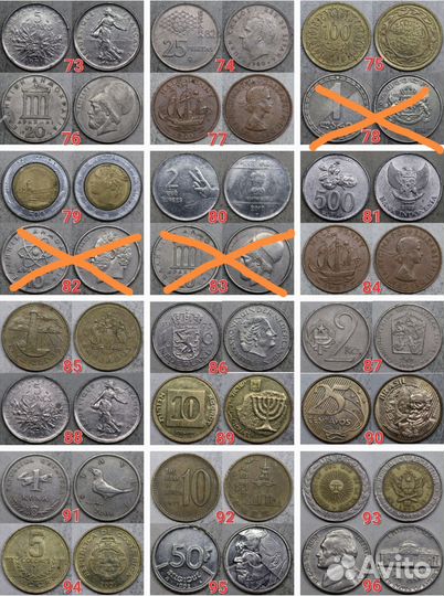 Иностранные монеты альбом 49