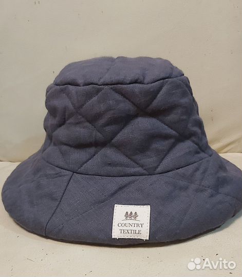 Панама от Country textile серая и голубая