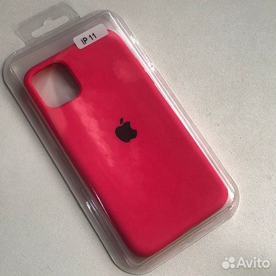 Силиконовый чехол на iPhone 11 розовый