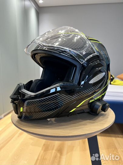 Мотошлем scorpion exo tech carbon размер L