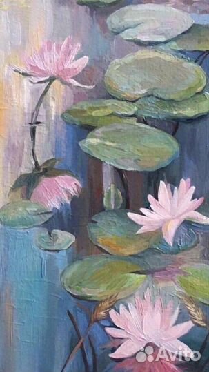 Картина маслом Пруд Кувшинки