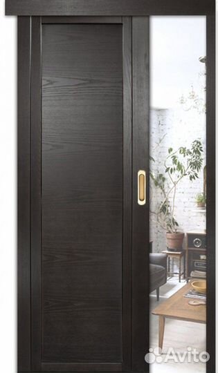 Раздвижная дверь шпонированная Milyana QDO глухая