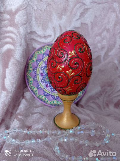 Сувенирное пасхальное яйцо большое