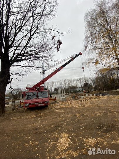 Аренда и услуги автокрана, 40 т, 28 м, с гуськом 15 м