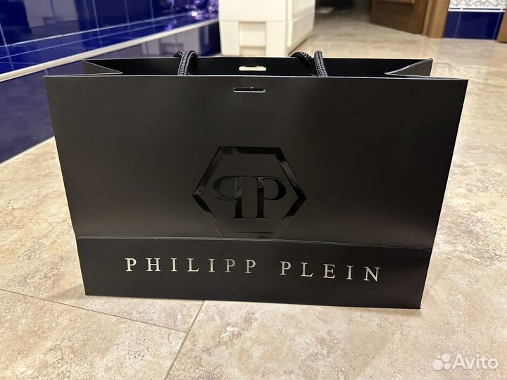 Philipp plein пакет малый 1 шт ленты бумага новые