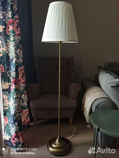 Торшер икеа орстид латунь