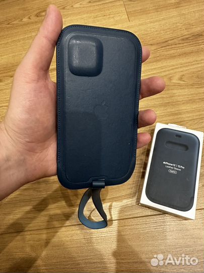 Кожаный чехол iPhone 12 pro