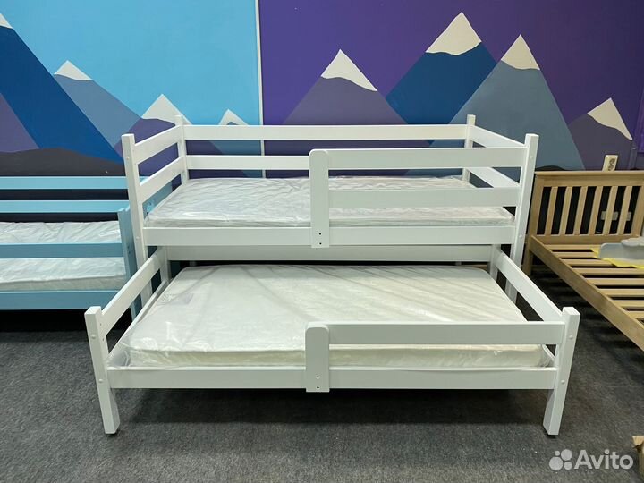 Двухъярусная кровать массив березы