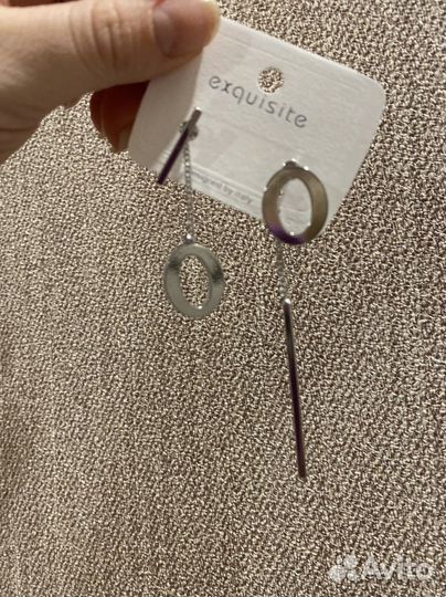 Серьги ассиметричные