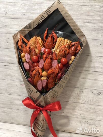 Съедобные букеты букет из раков