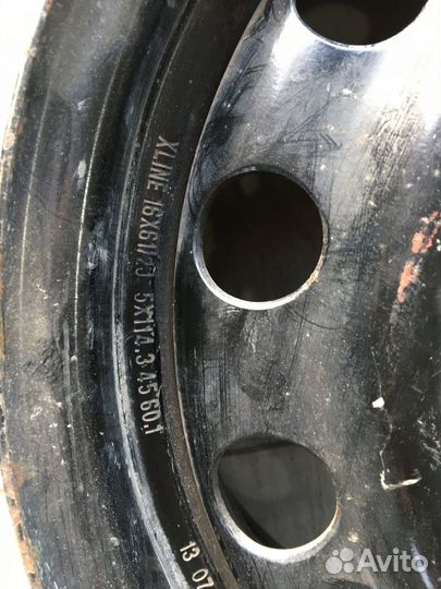 Штампов диски r16 X Line 16x6 1/2J 5x114.3 45 60.1