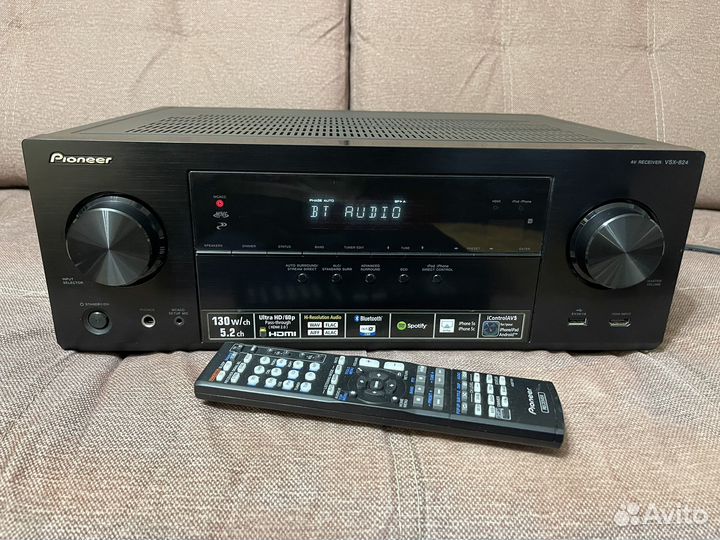 Ресивер pioneer vsx-824(Airplay,bluetooth,net,usb)