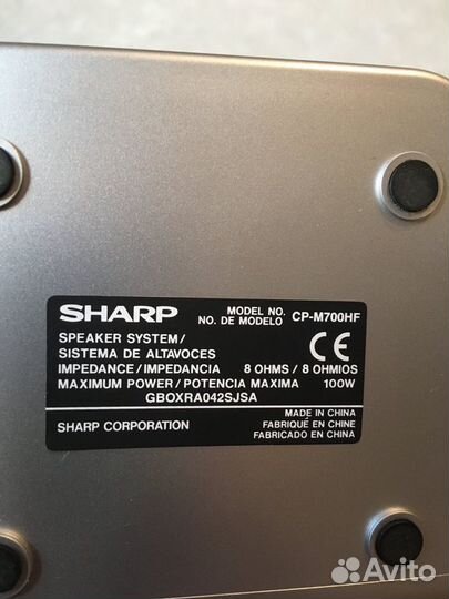 Колонки и сабвуфер sharp
