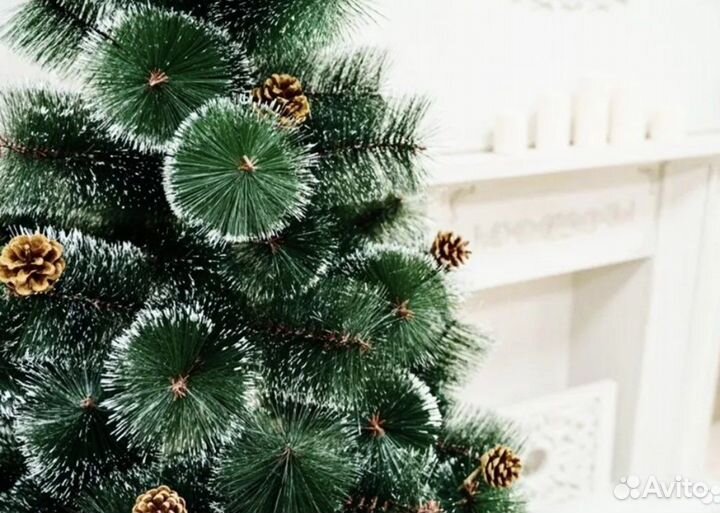 Елка искусственная 120,150,180,210 см+ гирлянда
