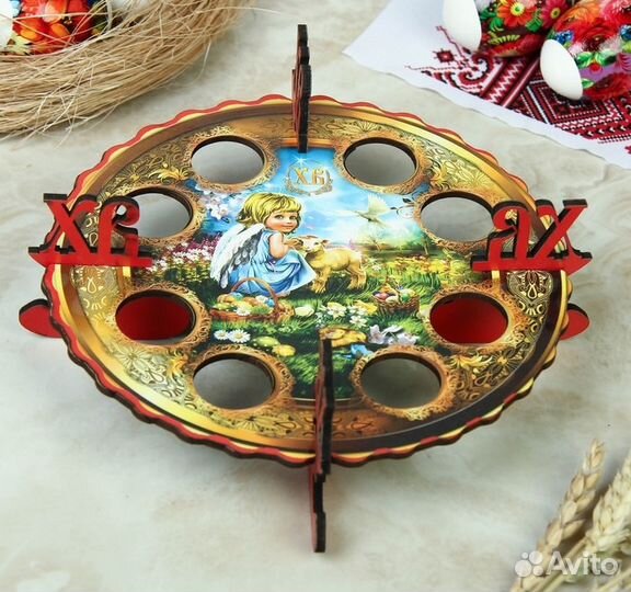 Пасхальная подставка на 8 яиц