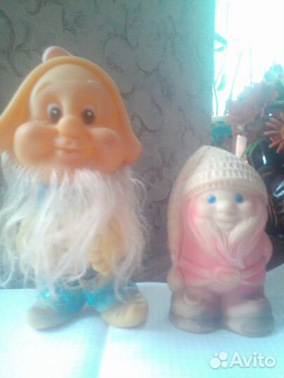 Куклы ГДР,ссср,гномы, резиновые игрушки 80- 90х