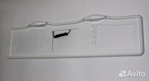 Рамка под номер пластик капля с боковым освещением