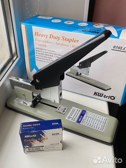 Степлер мощный Kw-Trio 50LC 210 листов новый
