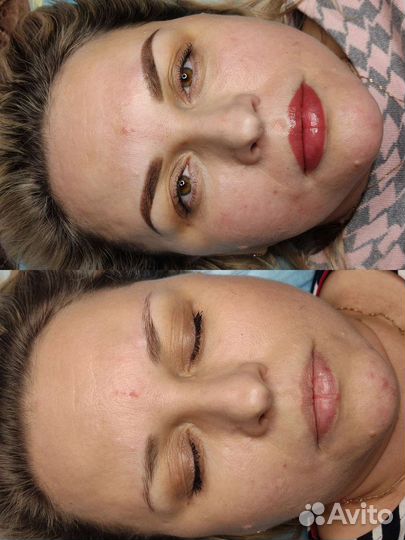 Татуаж микроблейдинг пудровое напыление перманент