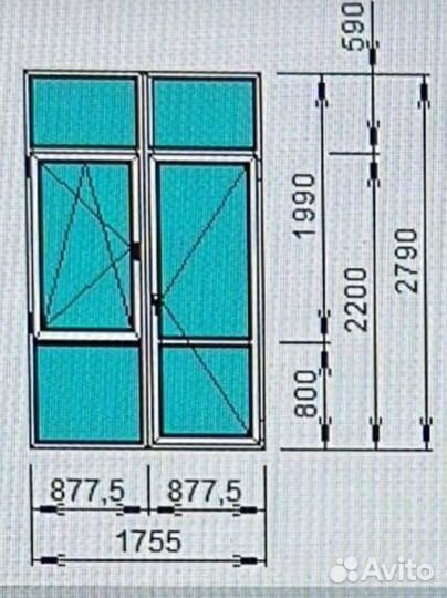 Дверь пластиковая