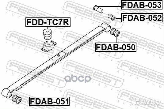 Сайлентблок рессоры ford transit connect 02/MB