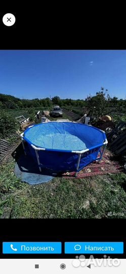 Каркасный бассейн новый