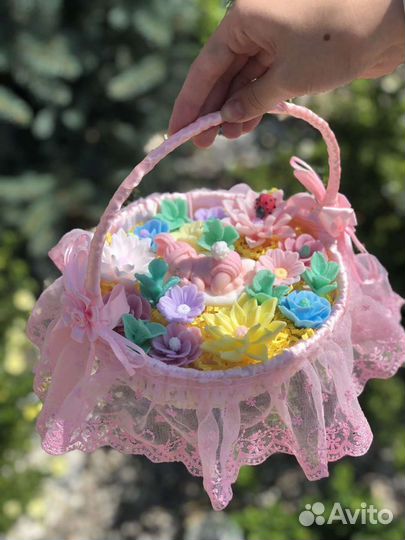 Мыльный букет с малышом