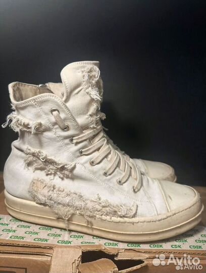 Rick owens ramones distressed