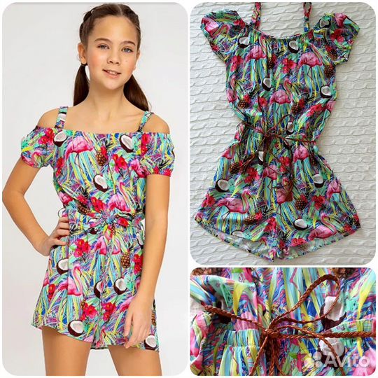 Летний комбинезон-ромпер Noble People для девочки