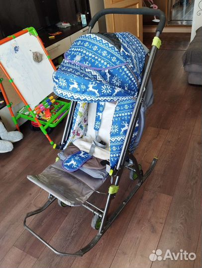 Детские санки с колесами