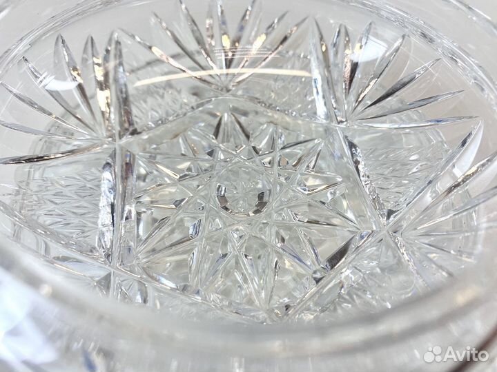 Шкатулка из хрусталя СССР Винтаж