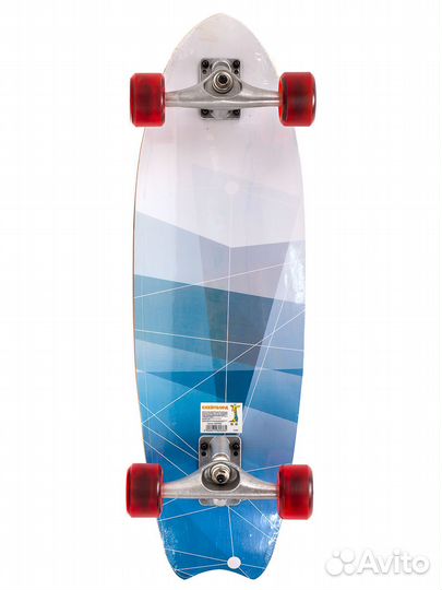 Лонгборд с деревянной декой, 75 см (Белый)