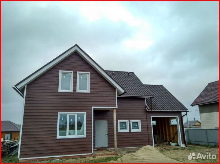 Фасад дома из сайдинга