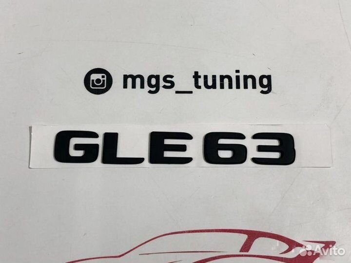 Шильдик GLE63 Black на Mercedes ML-Class