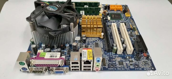 Материнская плата с процессором и озу