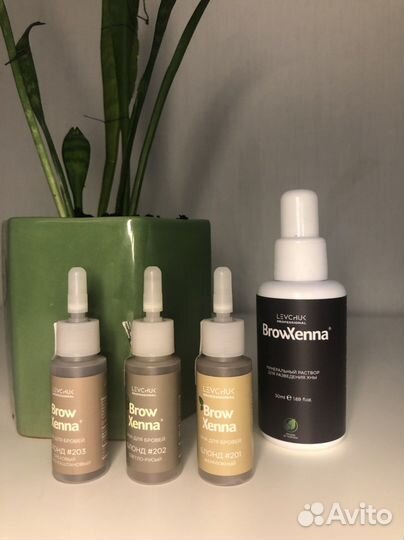 Brow henna набор хны блонд новый