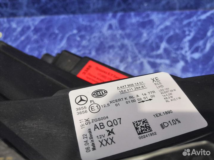 Фара Mercedes W447 Мерседес 447 Виано