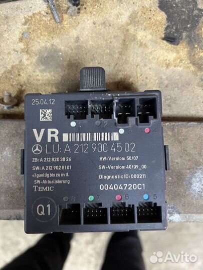 Блок комфорта правой двери w204 a2129004502