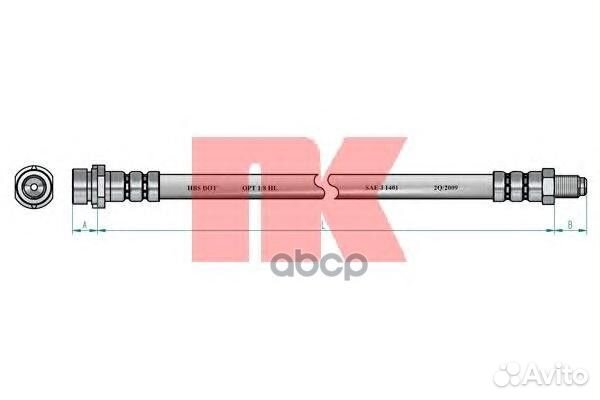 Шланг тормозной 8525133 Nk