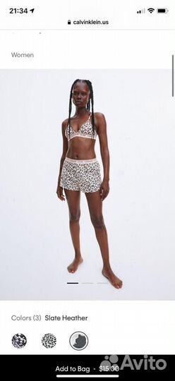 Шорты женские Calvin Klein Оригинал