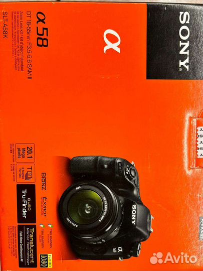 Зеркальный фотоаппарат sony a58