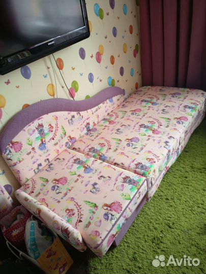 Детский диванчик раскладной ортопедический